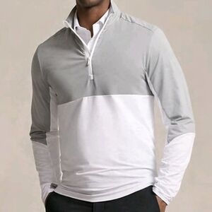 RLX Ralph Lauren Men's Performance Golf Classic Quarter Zip Jersey Pullover Sz L
